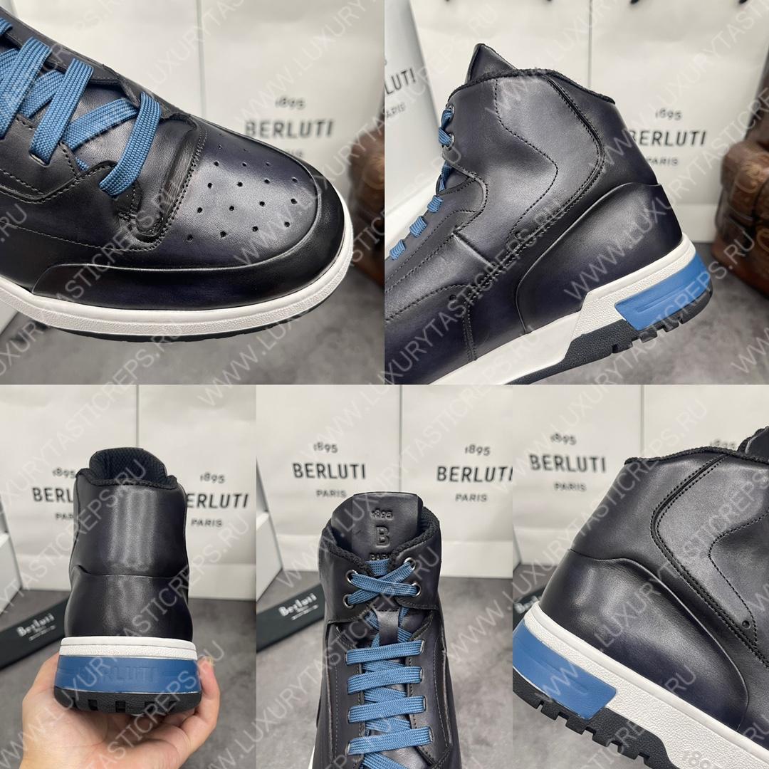 BERLUTI PLAYOFF SNEAKER BLACK GREY S5798-V1