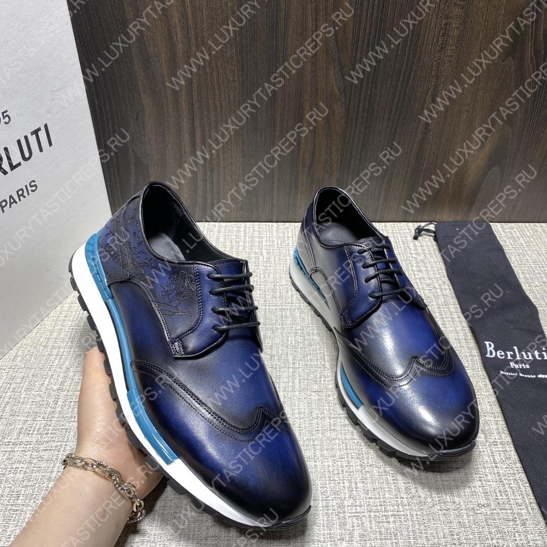 BERLUTI SNEAKERS BLUE S5500