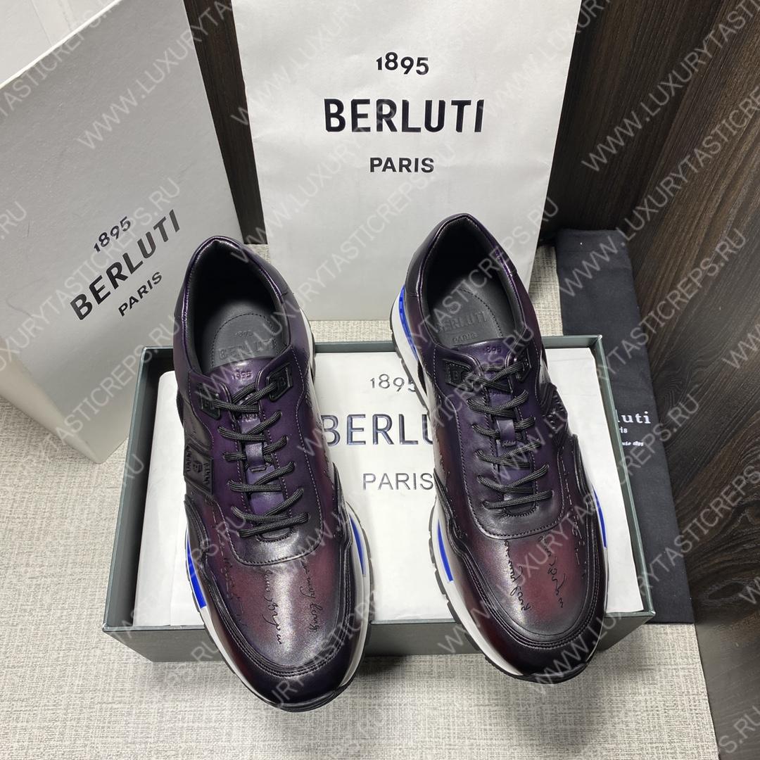 BERLUTI SNEAKERS MAROON S5600