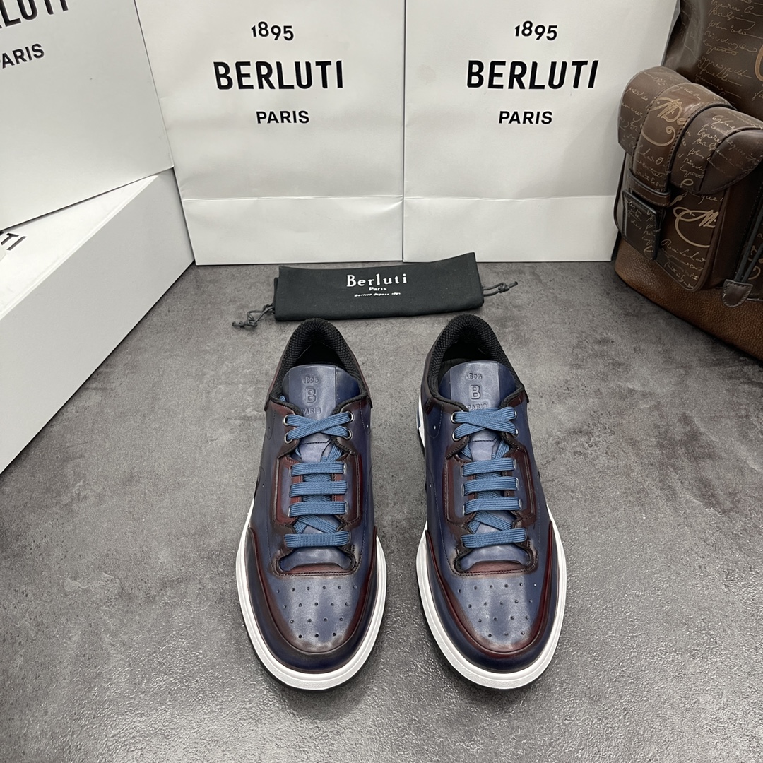 BERLUTI PLAYOFF SNEAKER PALE BLUE S5796-V1