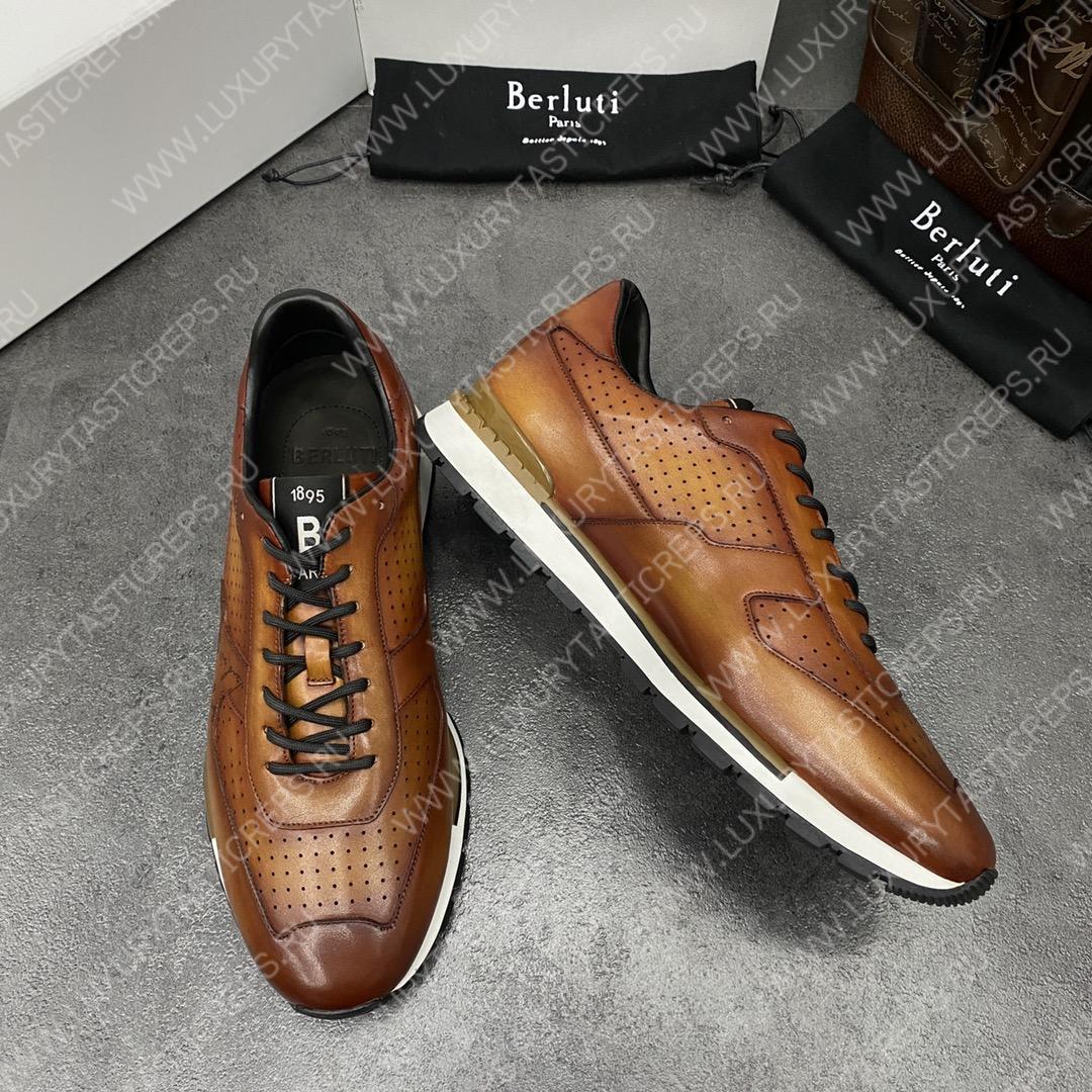 BERLUTI FAST TRACK SNEAKER INTENSE COCOA S5425-V2