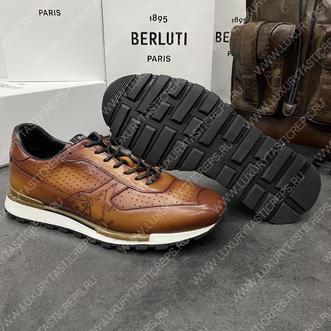 BERLUTI FAST TRACK SNEAKER INTENSE COCOA S5425-V2