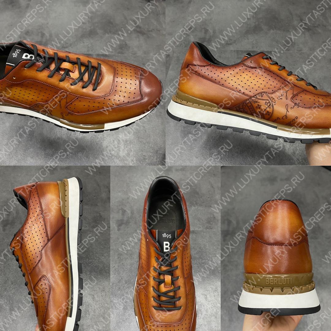 BERLUTI FAST TRACK SNEAKER INTENSE COCOA S5425-V2