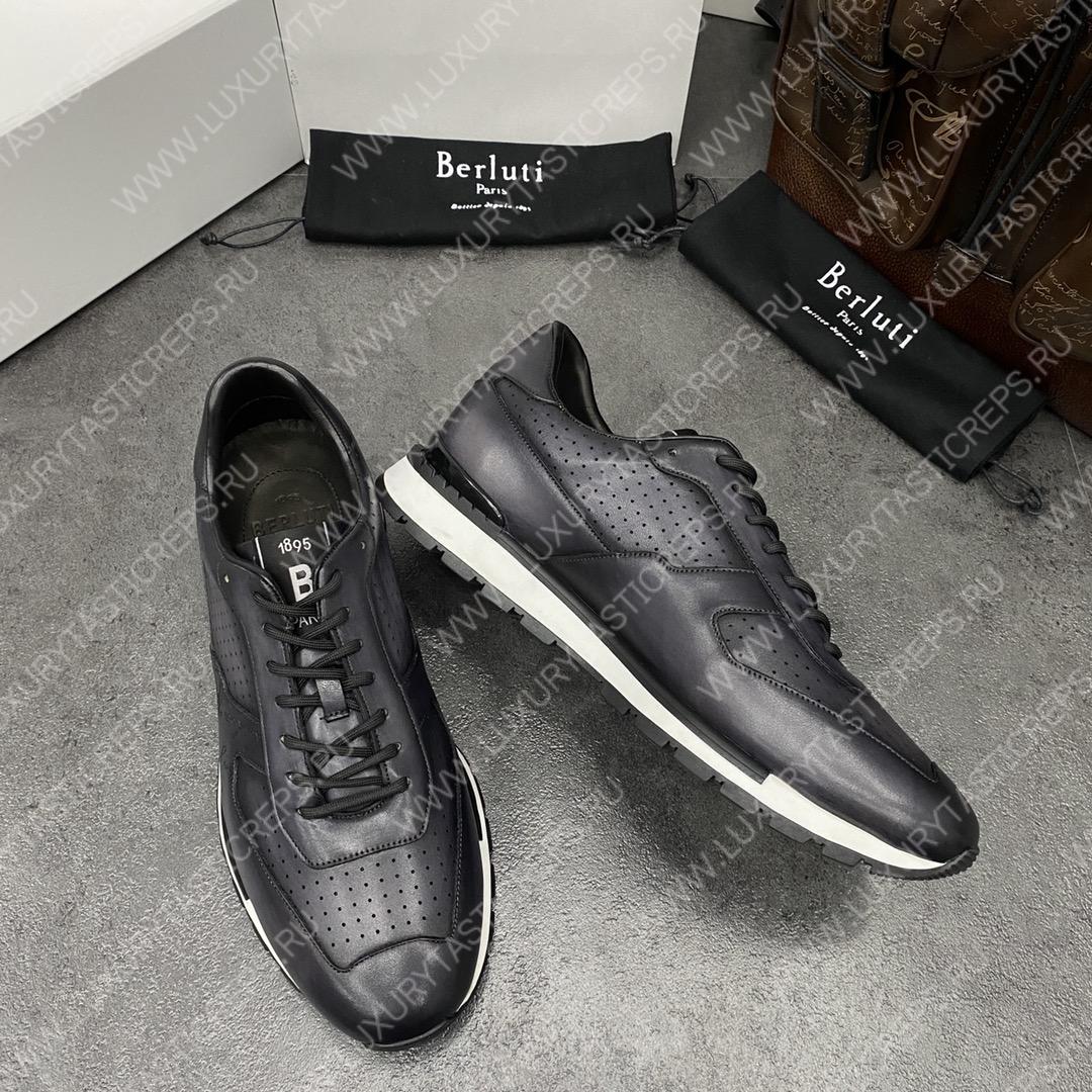 BERLUTI FAST TRACK SNEAKER BLACK S5425-V2