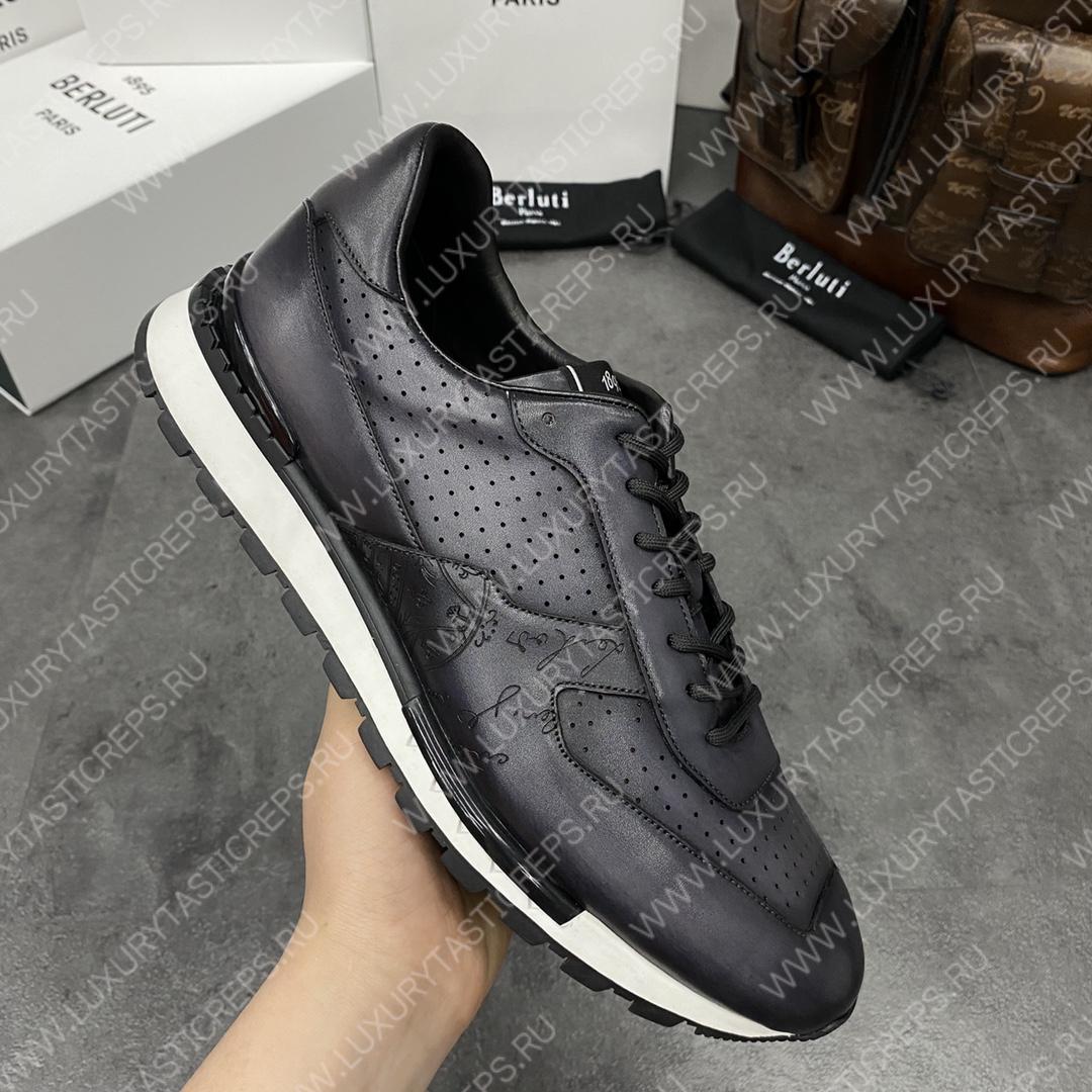 BERLUTI FAST TRACK SNEAKER BLACK S5425-V2
