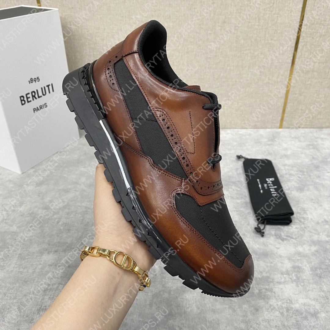 BERLUTI FAST TRACK SNEAKER INTENSE COCOA S5779-BY