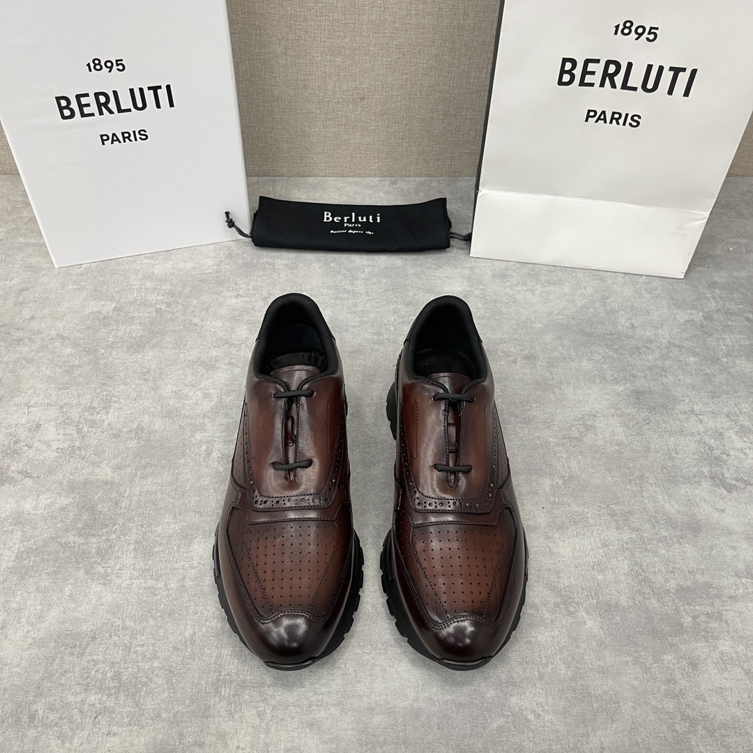 BERLUTI SCRITTO GOLF SHOE BROWN S6072-V2
