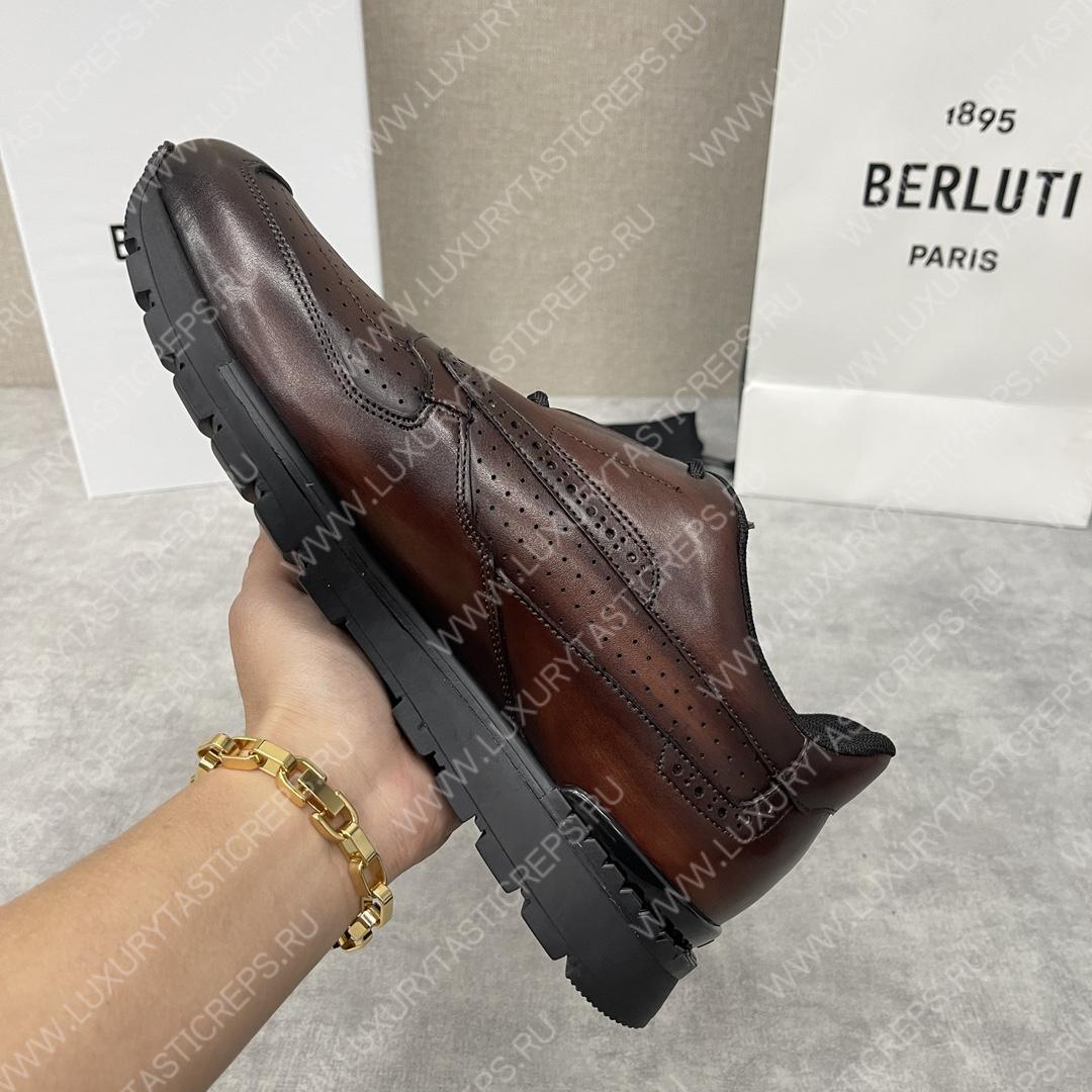 BERLUTI SCRITTO GOLF SHOE BROWN S6072-V2