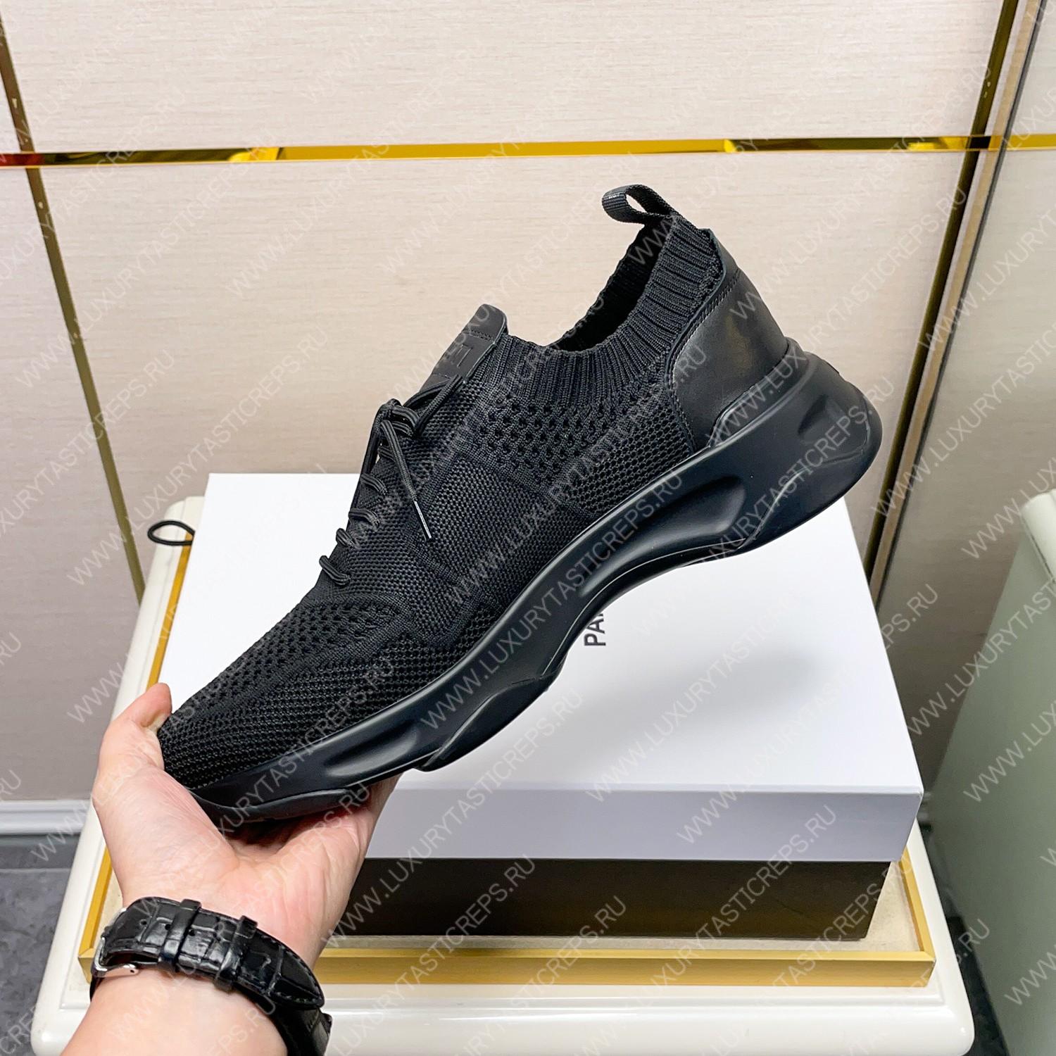 BERLUTI SHADOW KNIT SNEAKERS BLACK S4918