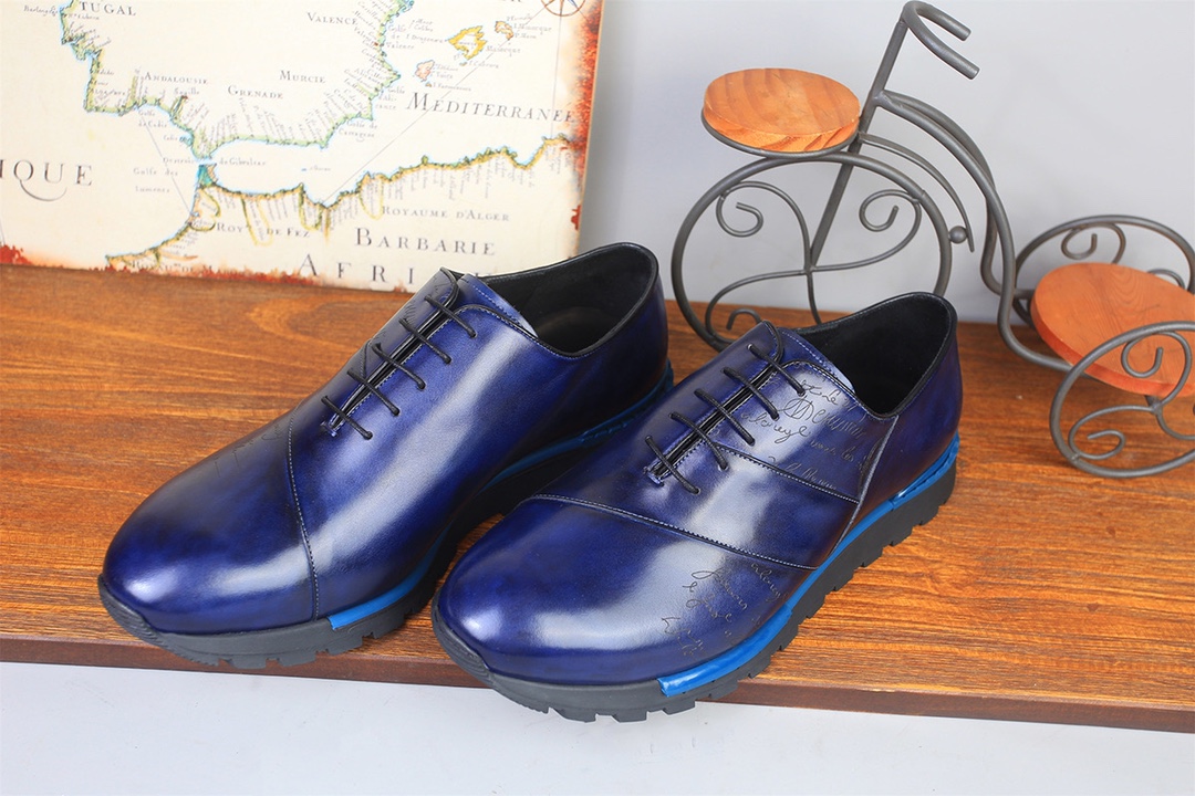 BERLUTI FAST TRACK SNEAKER BLUE S6009-V2