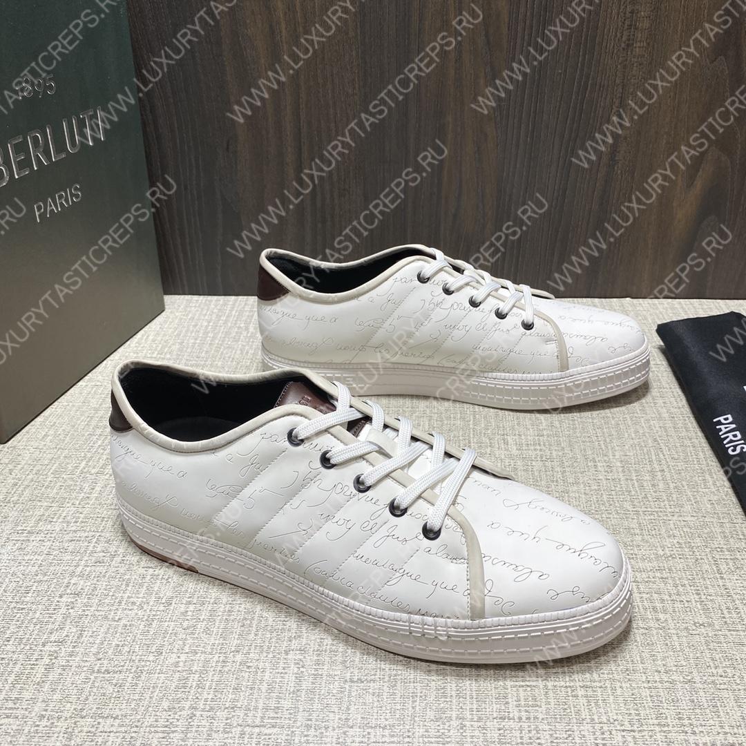 BERLUTI SCRITTO SNEAKER WHITE S3402-V1