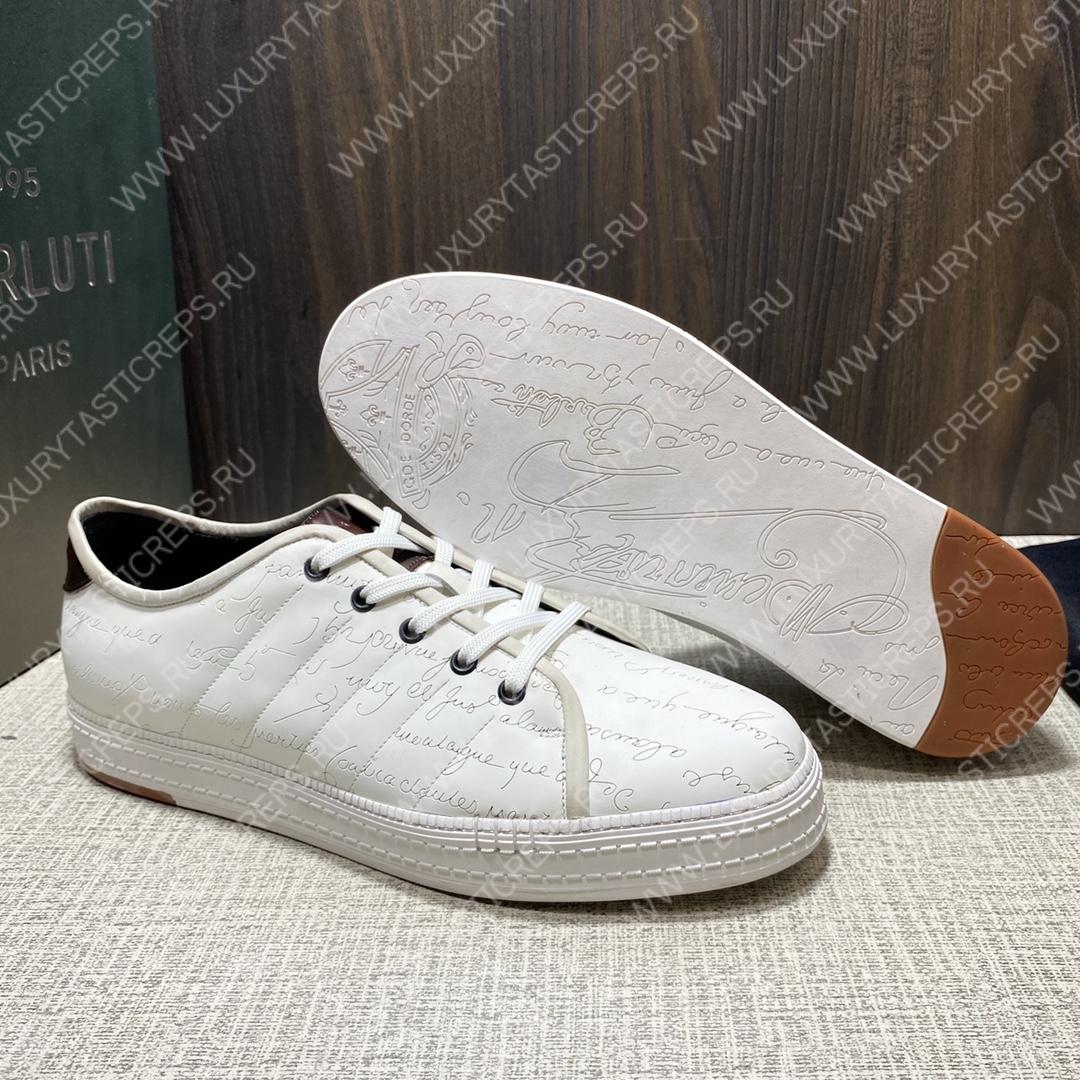 BERLUTI SCRITTO SNEAKER WHITE S3402-V1