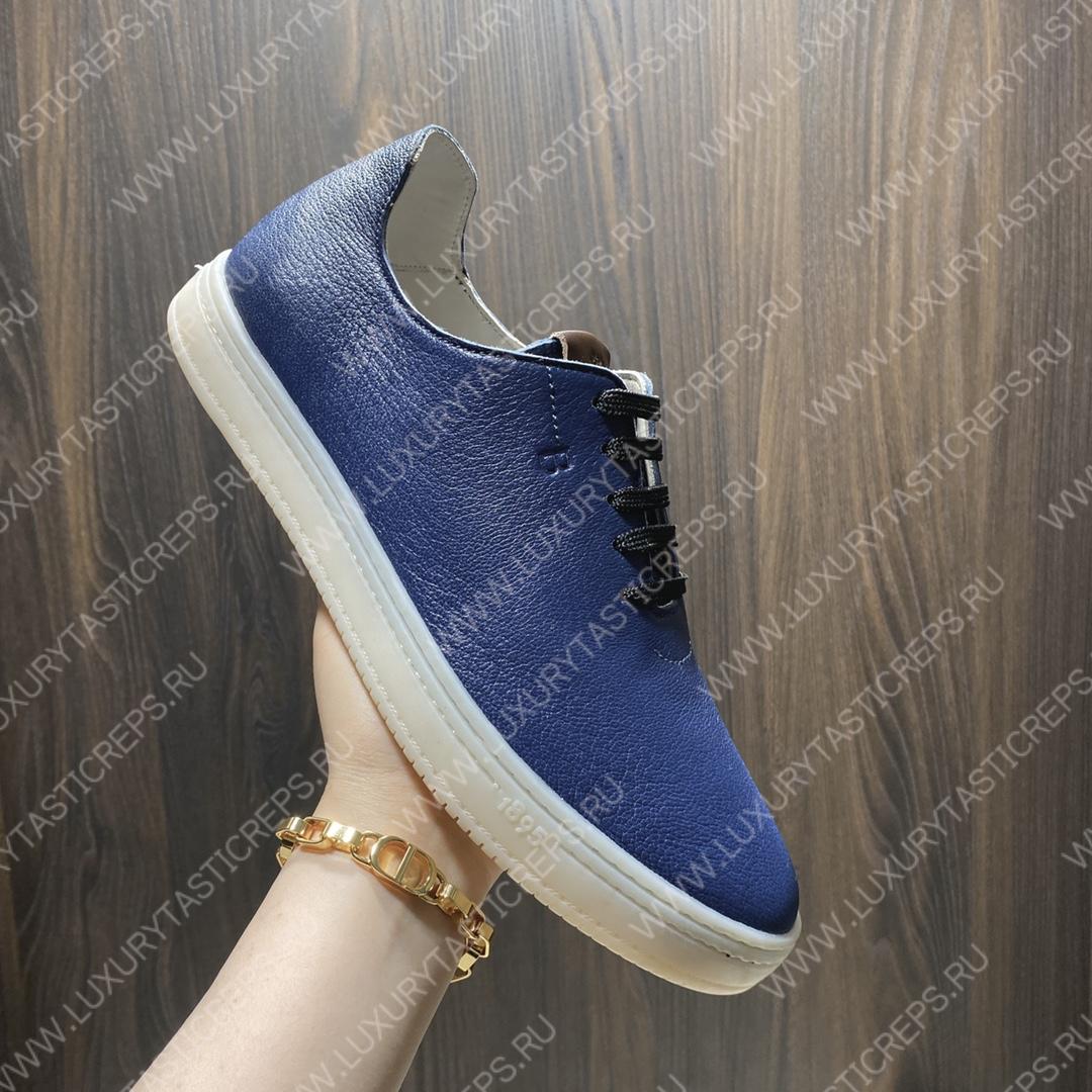 BERLUTI EDEN SCRITTO SNEAKER DARK BLUE S5710-D2