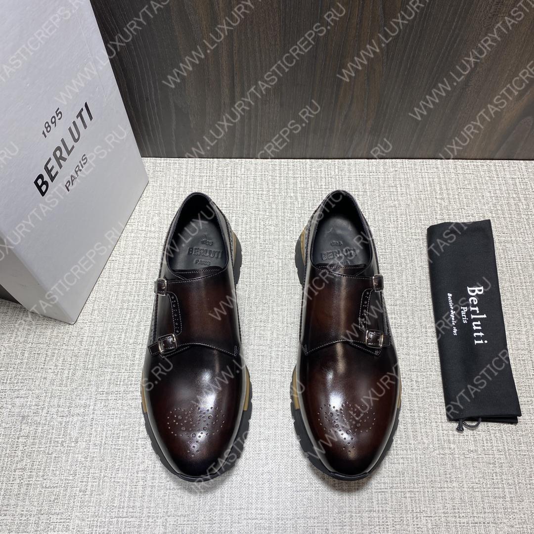 BERLUTI FAST TRACK SNEAKER DARK BROWN S5854