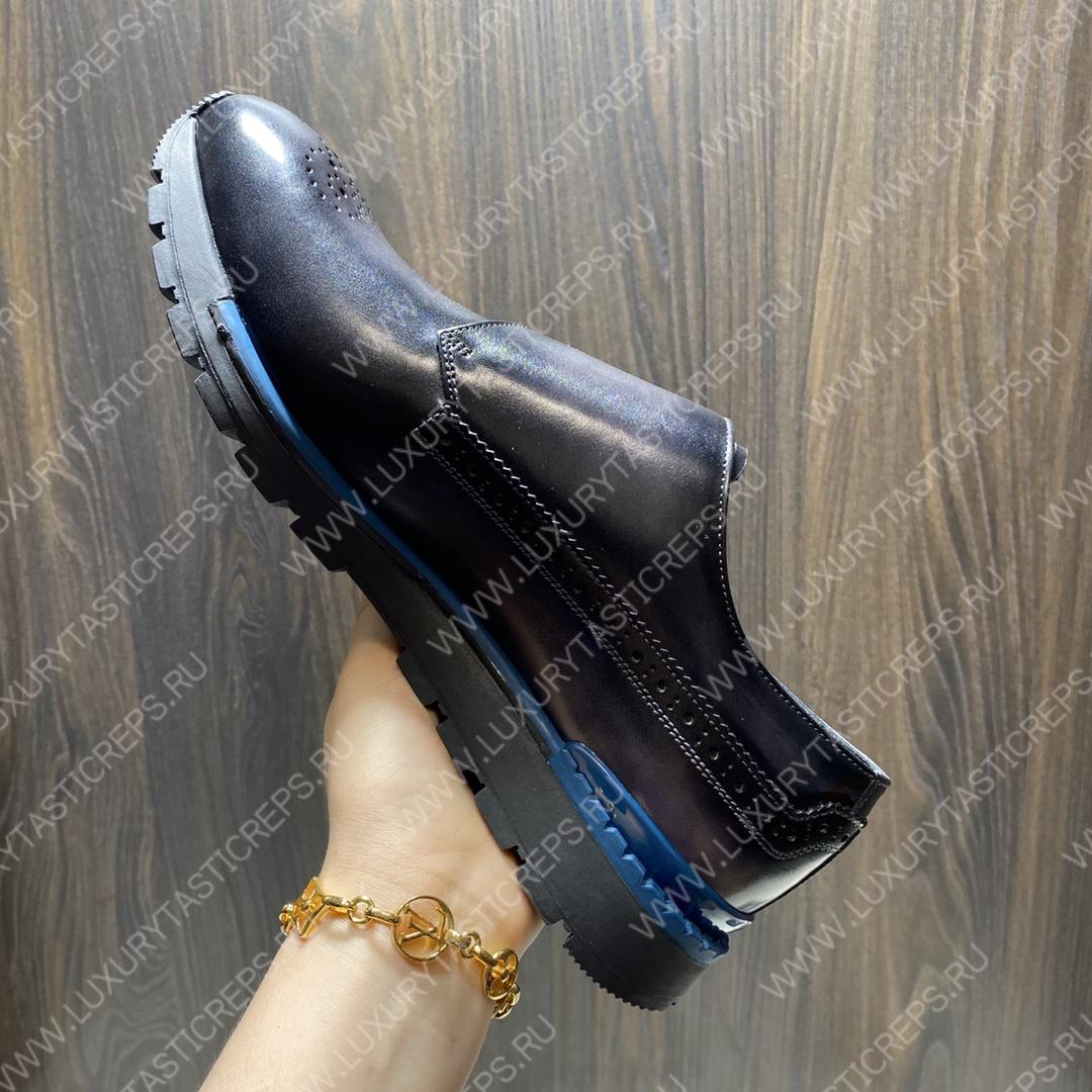 BERLUTI FAST TRACK SNEAKER BLACK GREY S5854