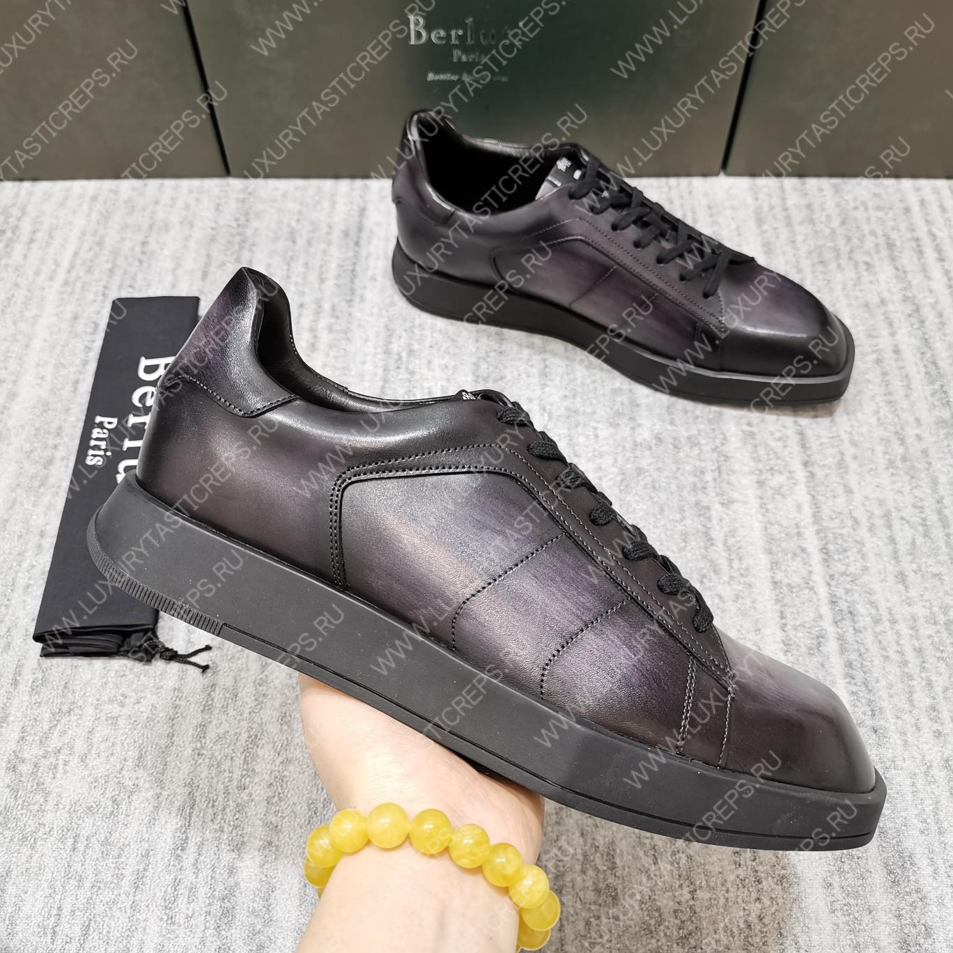 BERLUTI PLAYTIME SNEAKER BLACK GREY S5253-V1