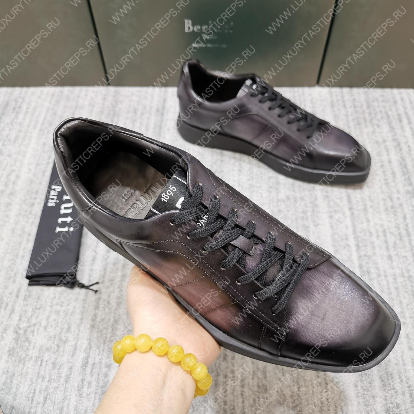 BERLUTI PLAYTIME SNEAKER BLACK GREY S5253-V1