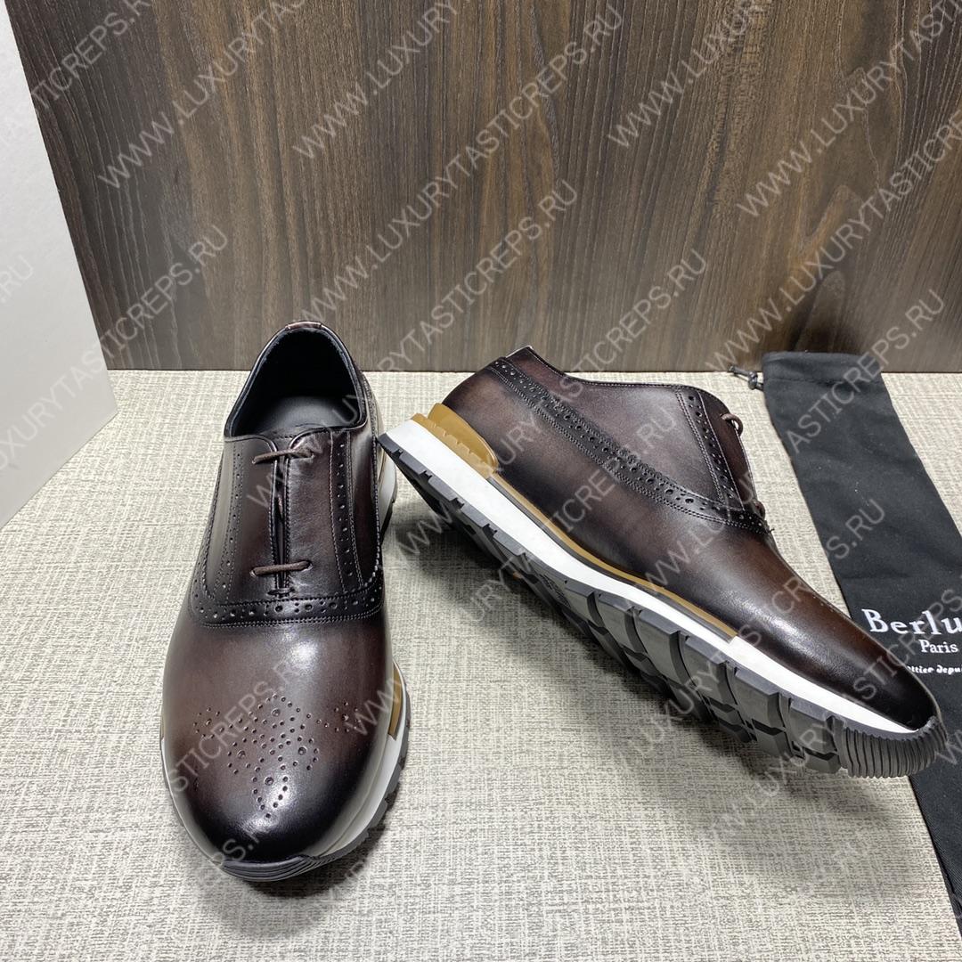 BERLUTI FAST TRACK SNEAKERS BROWN S3873-V1