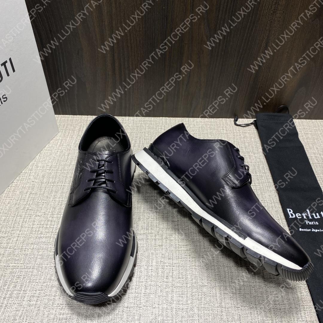 BERLUTI FAST TRACK SNEAKERS BLACK S3873-V1