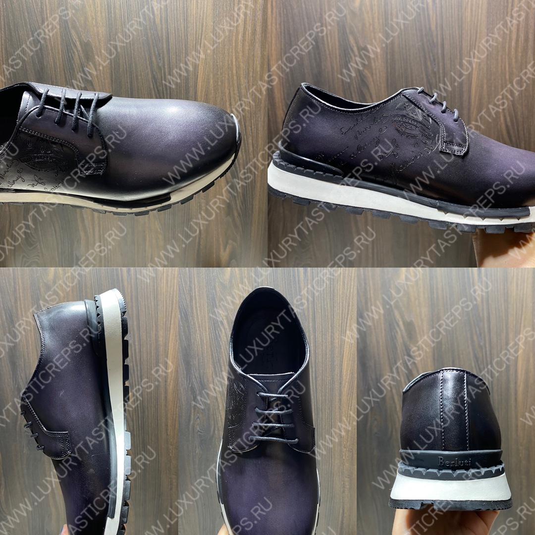 BERLUTI FAST TRACK SNEAKERS BLACK S3873-V1