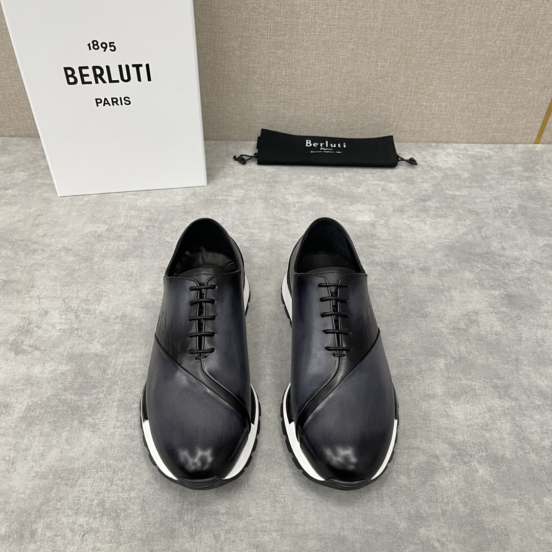 BERLUTI FAST TRACK SNEAKER BLACK S3873-GC4