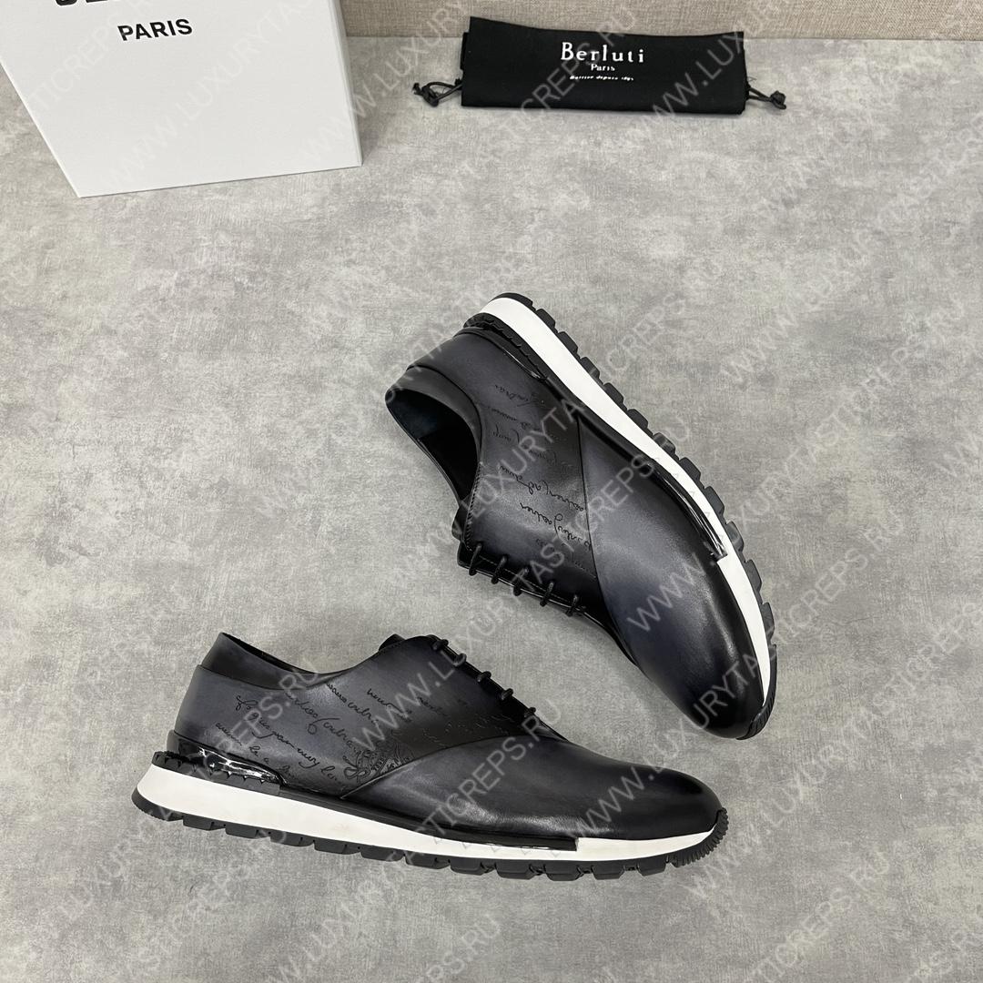 BERLUTI FAST TRACK SNEAKER BLACK S3873-GC4