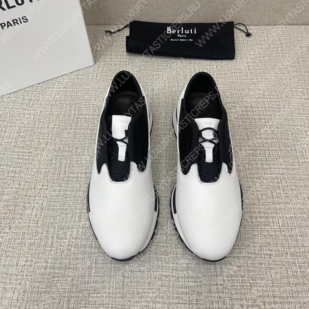BERLUTI FAST TRACK SNEAKERS WHITE S5541-V2