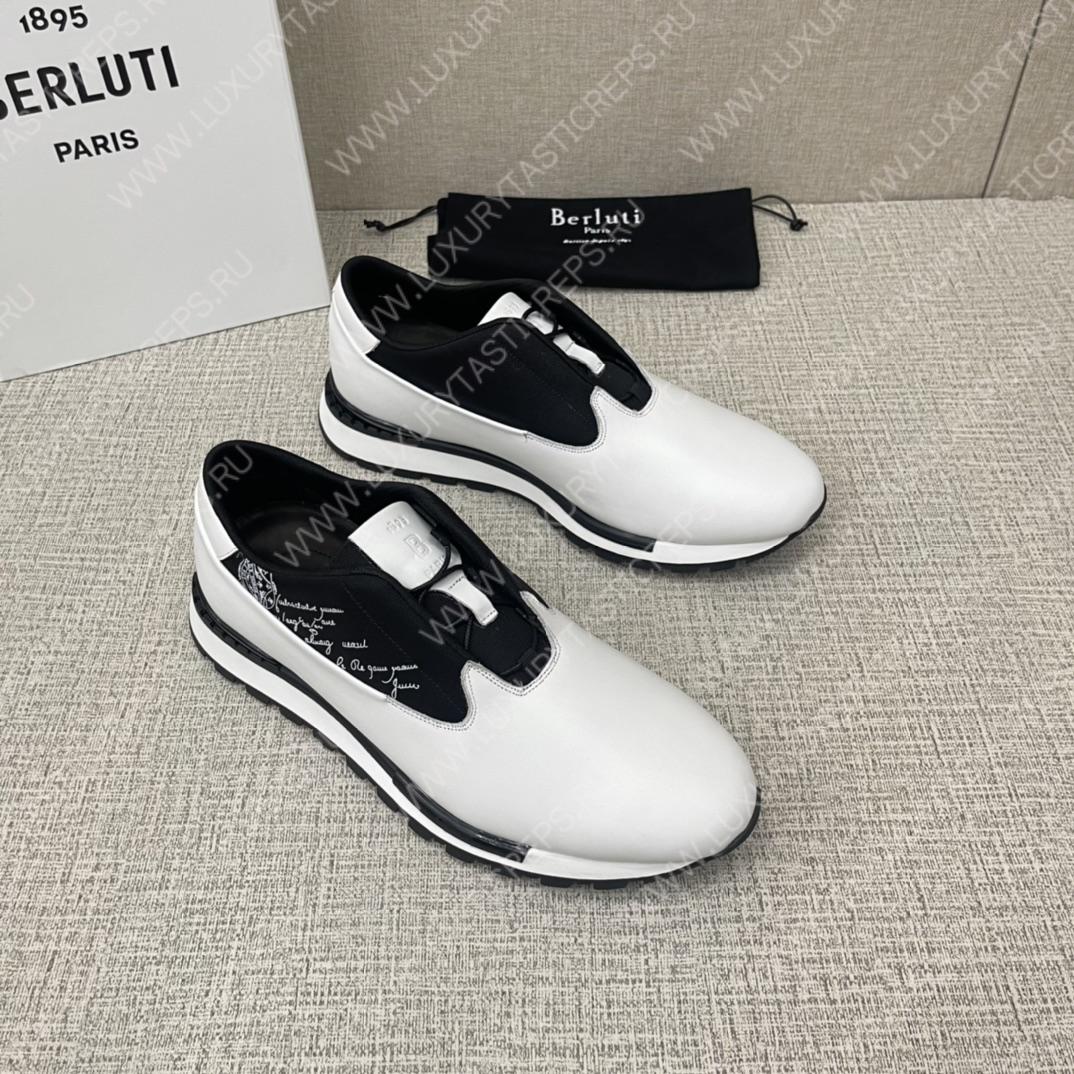 BERLUTI FAST TRACK SNEAKERS WHITE S5541-V2