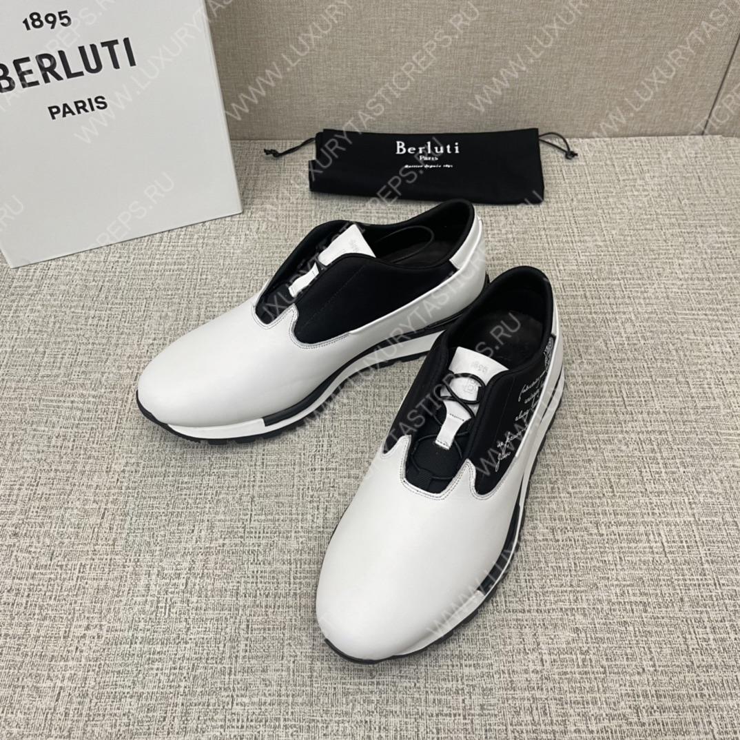 BERLUTI FAST TRACK SNEAKERS WHITE S5541-V2
