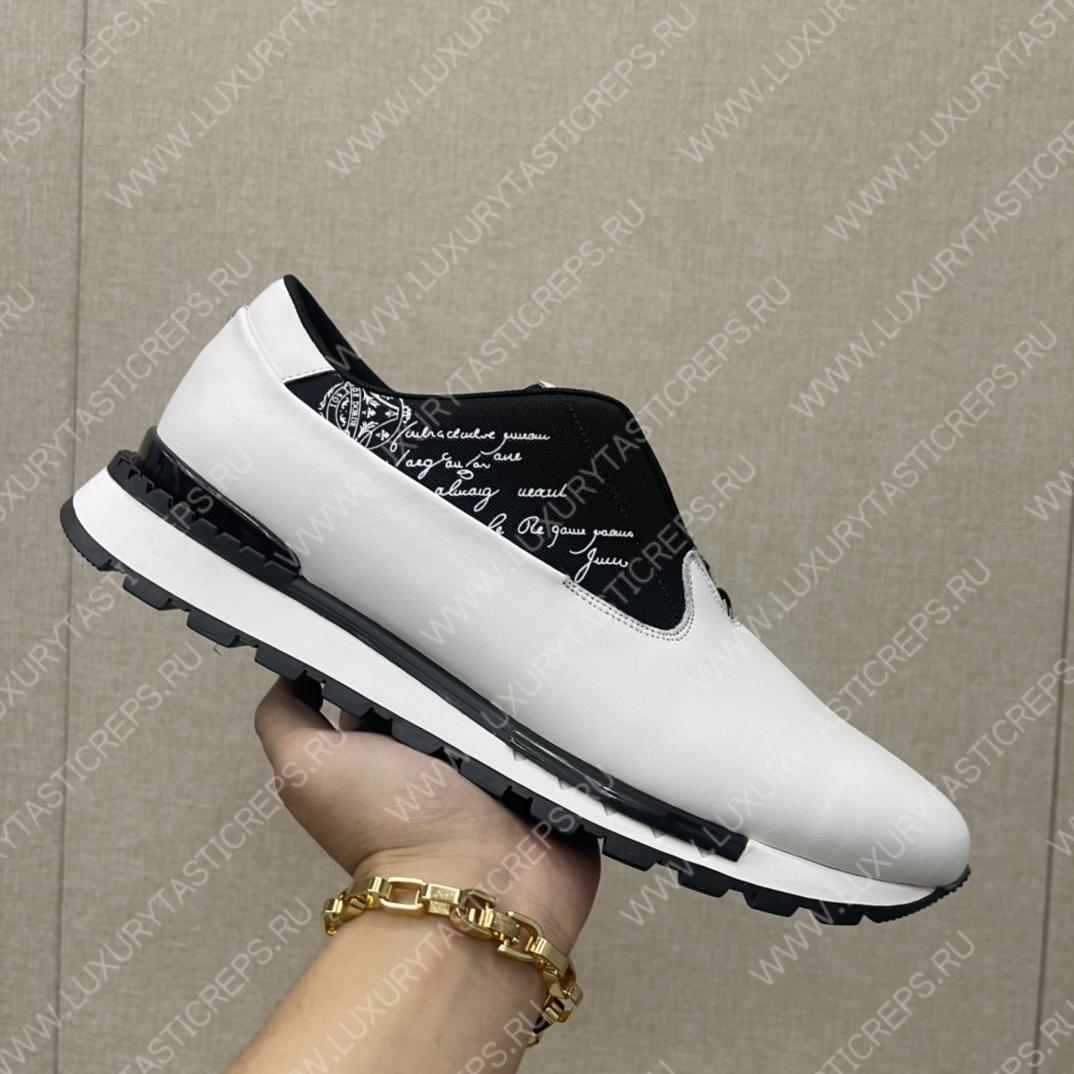 BERLUTI FAST TRACK SNEAKERS WHITE S5541-V2