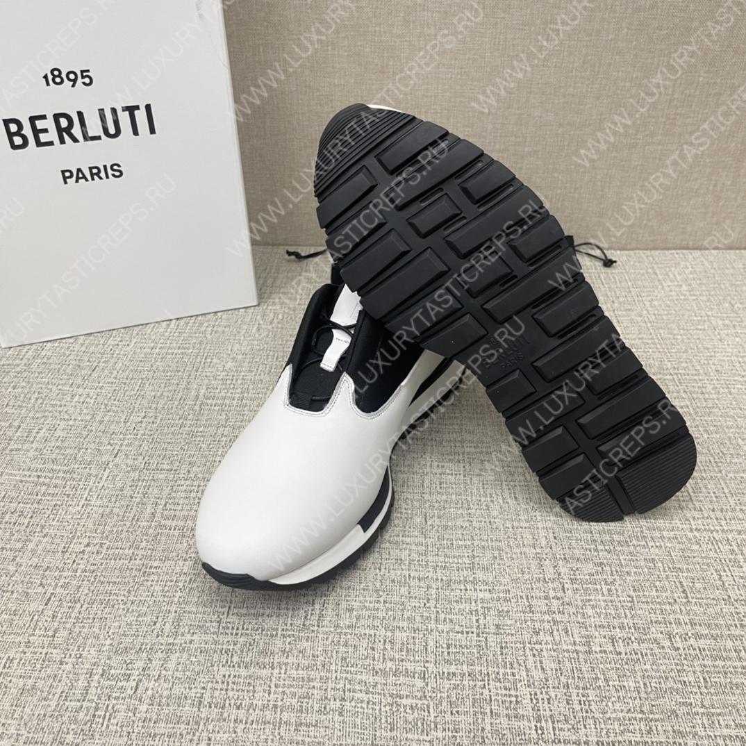 BERLUTI FAST TRACK SNEAKERS WHITE S5541-V2