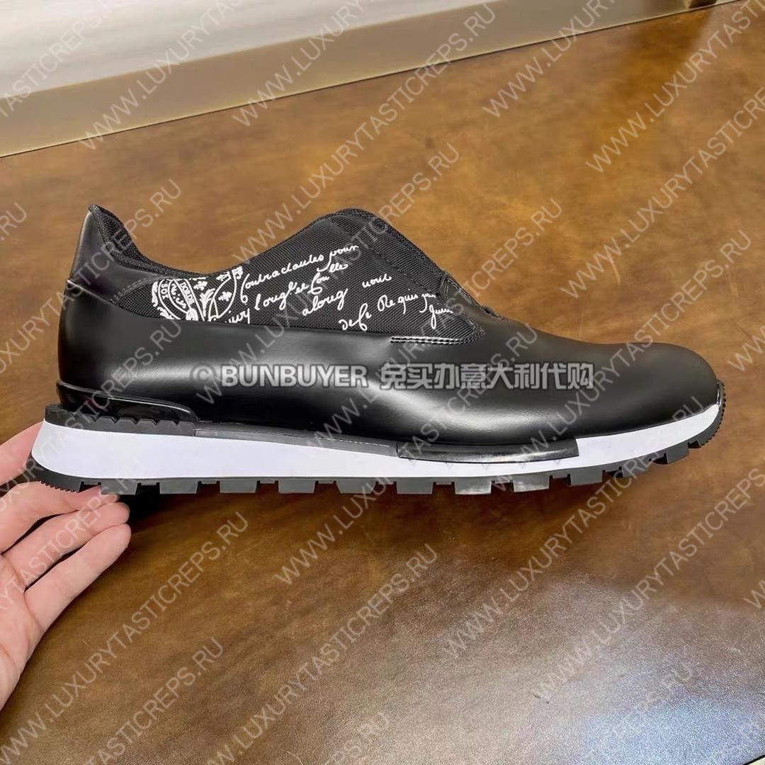 BERLUTI FAST TRACK SNEAKERS BLACK S5541-V2