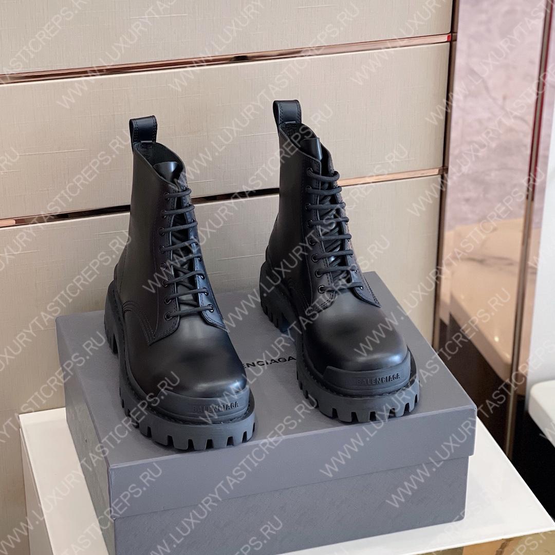 Ba*len*cia*ga strike lace-up boot black 590974wa