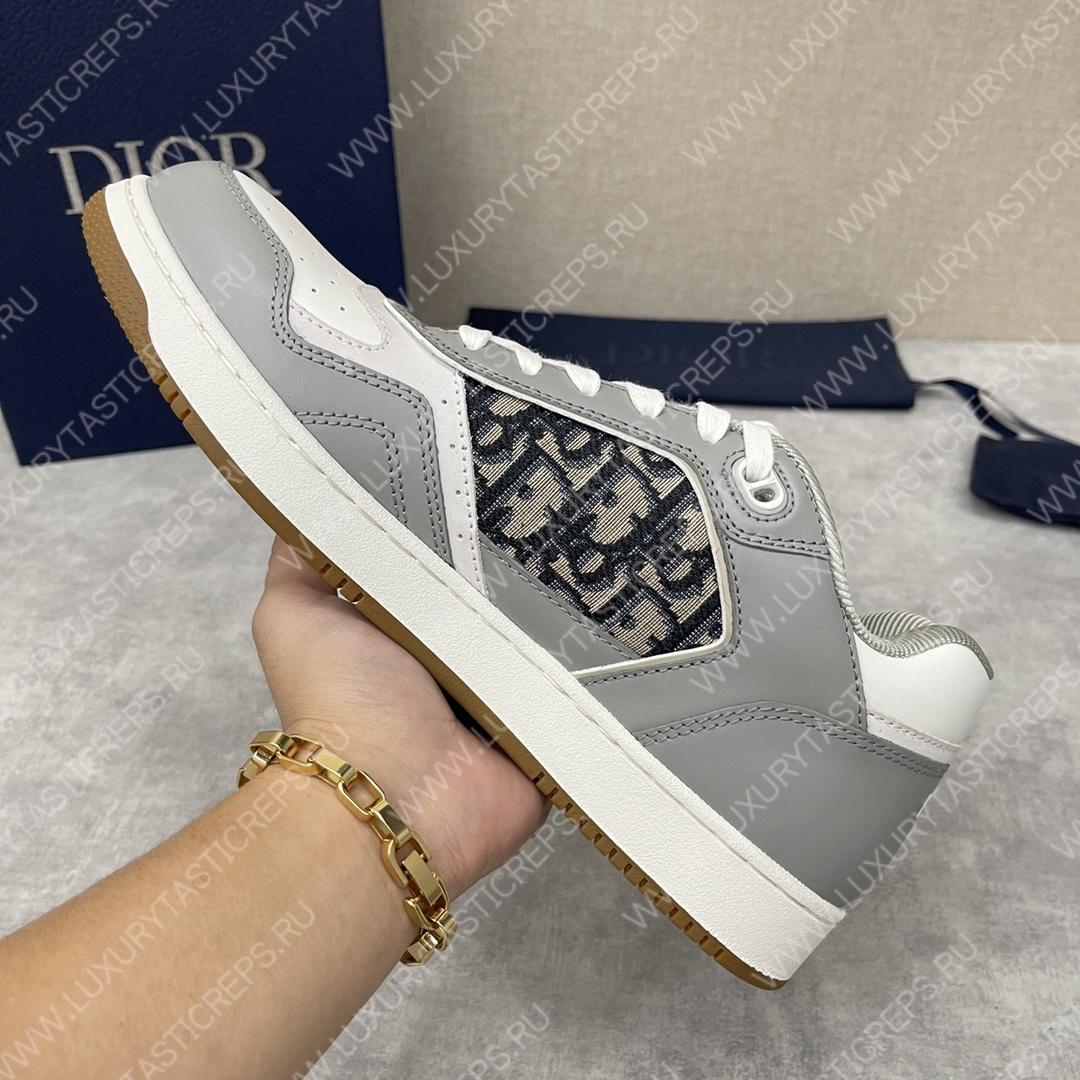 D*or b27 low-top sneaker grey and white am1vi327tcch