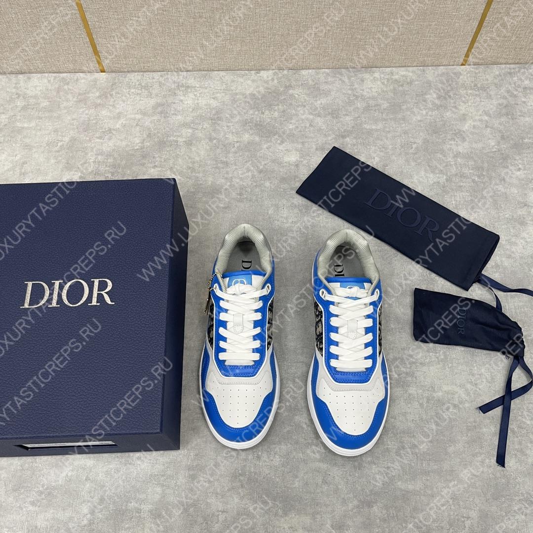 D*or b27 low-top sneaker blue and white am1vi327tcch
