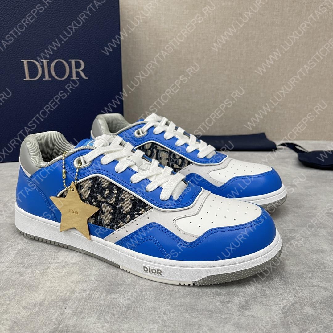 D*or b27 low-top sneaker blue and white am1vi327tcch