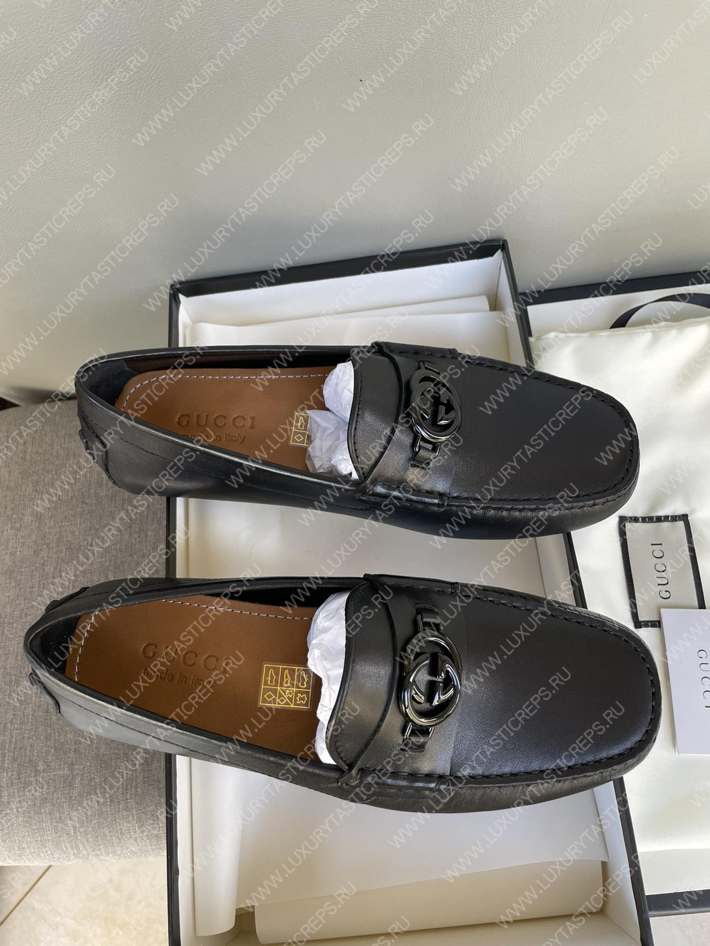 G*u*i men’s 1953 horsebit loafer black 307929