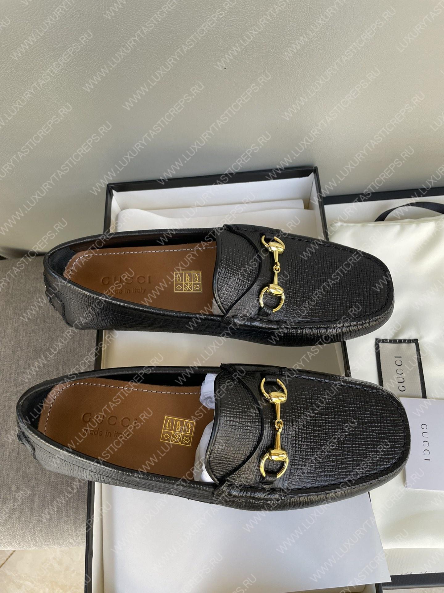 G*u*i men’s 1953 horsebit loafer black 307929