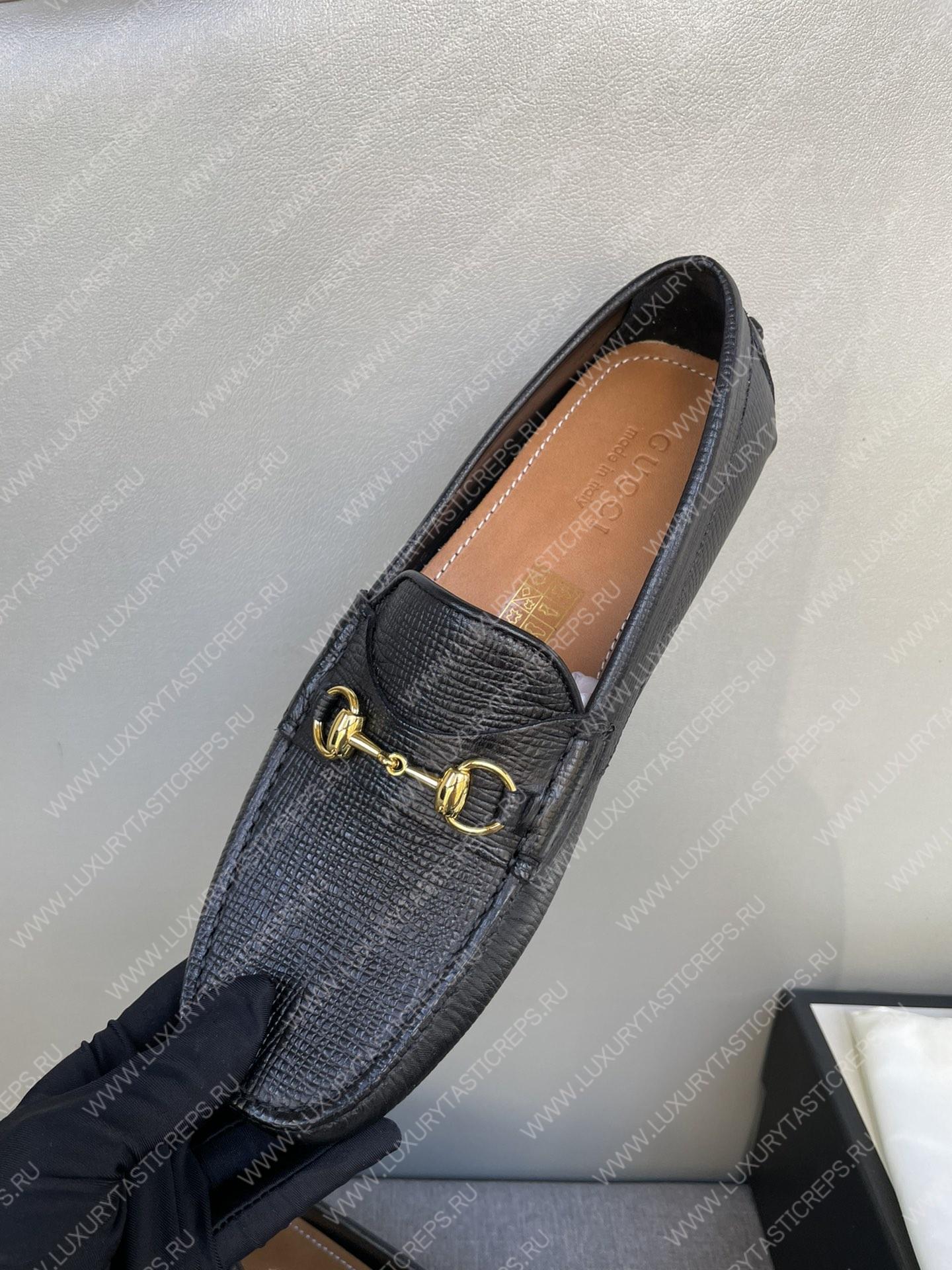 G*u*i men’s 1953 horsebit loafer black 307929