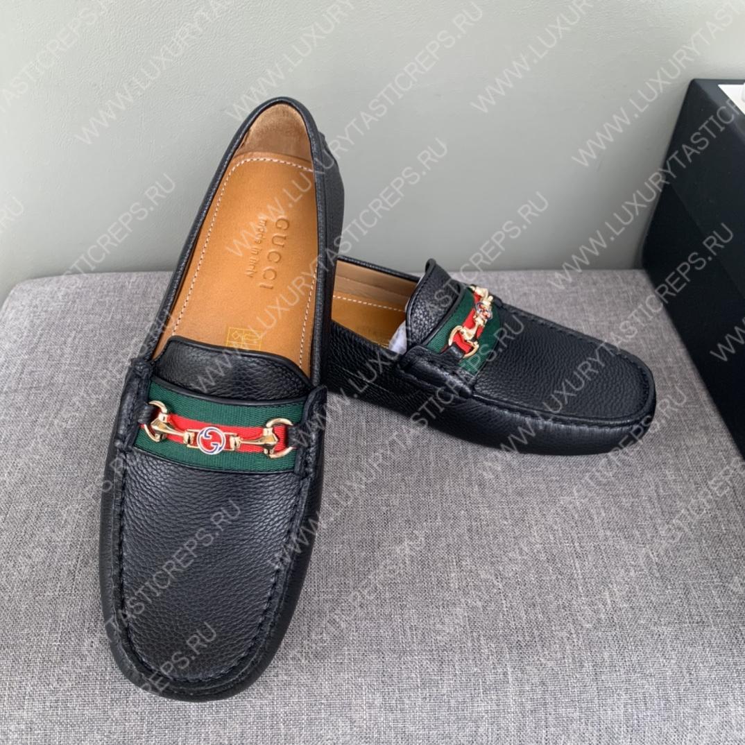 G*u*i men’s 1953 horsebit loafer black 307929
