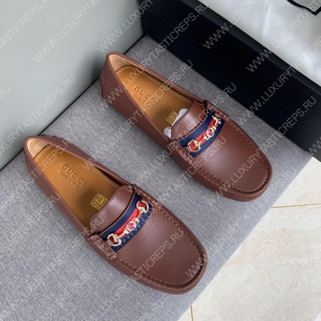 G*u*i men’s 1953 horsebit loafer brown 307929