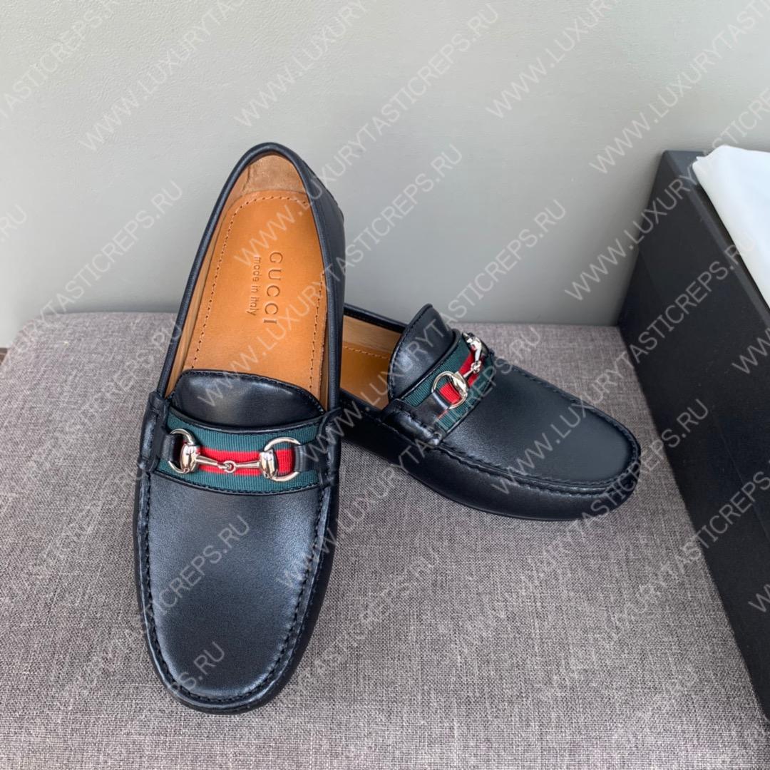 G*u*i men’s 1953 horsebit loafer black 307929