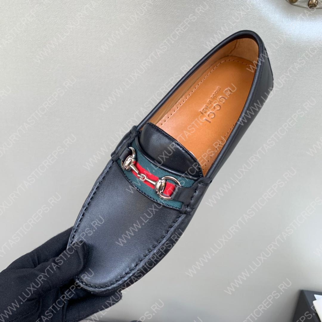 G*u*i men’s 1953 horsebit loafer black 307929