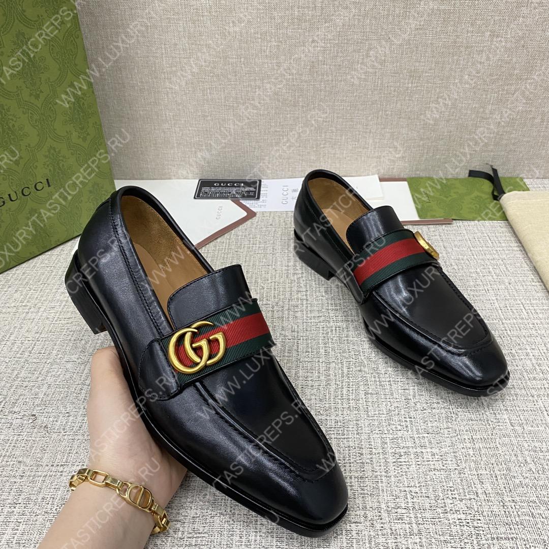 G*u*i loafer with tassels black 744406 1w610 1066