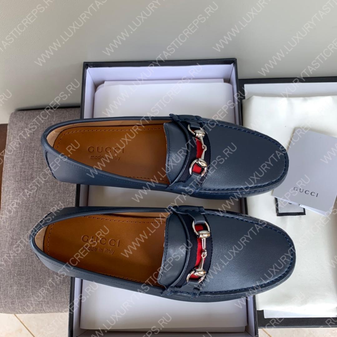 G*u*i men’s 1953 horsebit loafer dark grey 307929