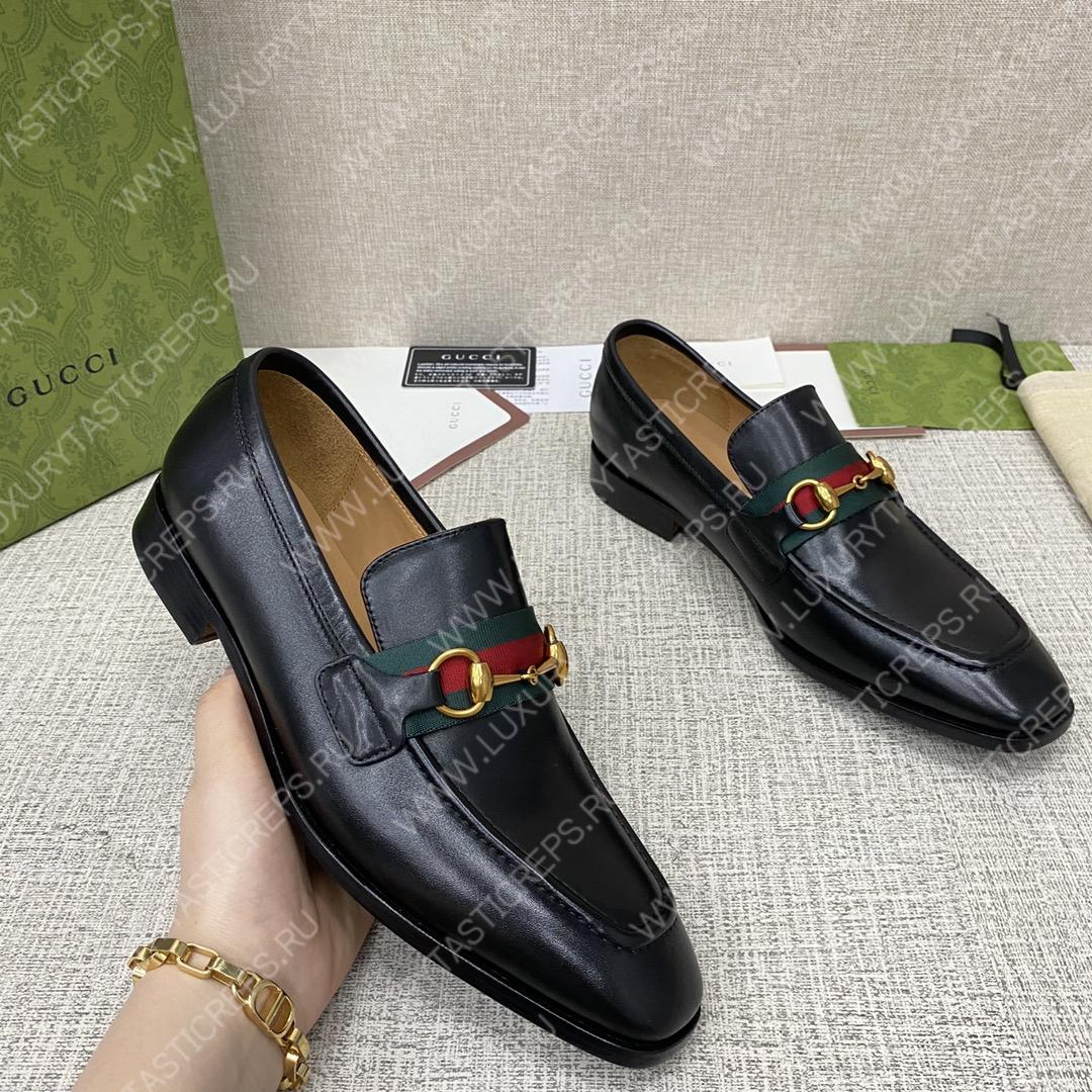 G*u*i loafer with horsebit black 655579 0g0p0 1060