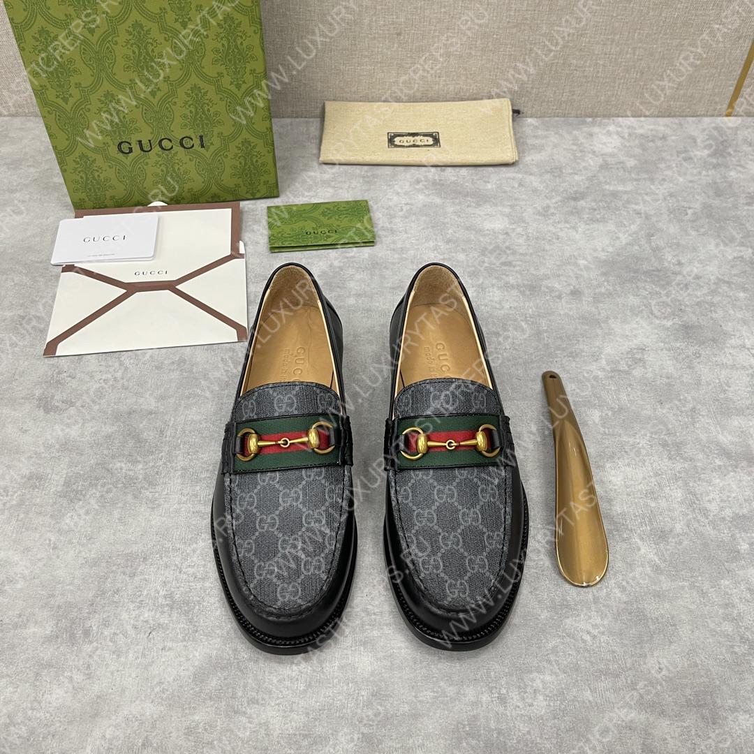 G*u*i loafer with horsebit grey 655579
