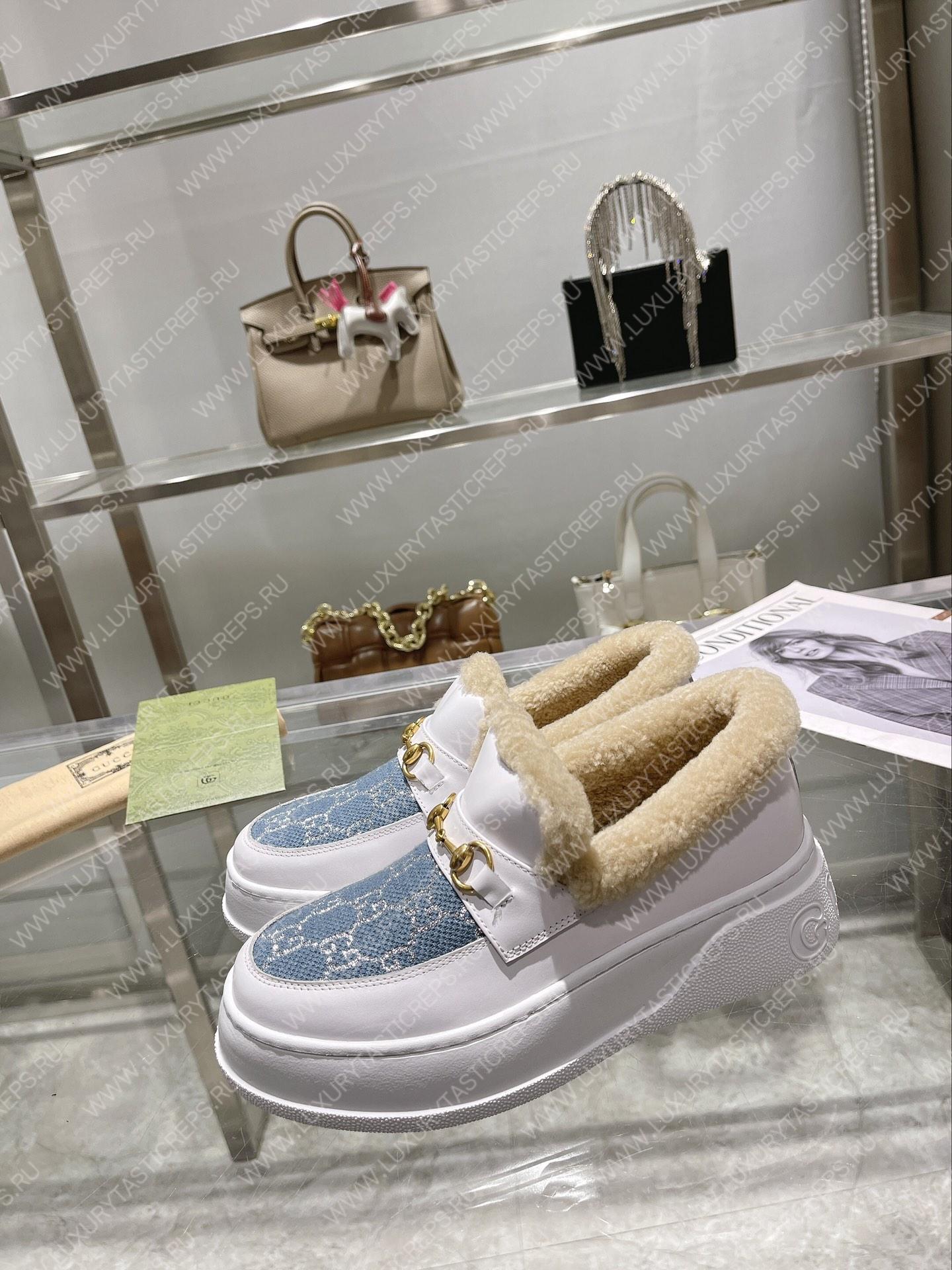 G*u*i loafer white 730227