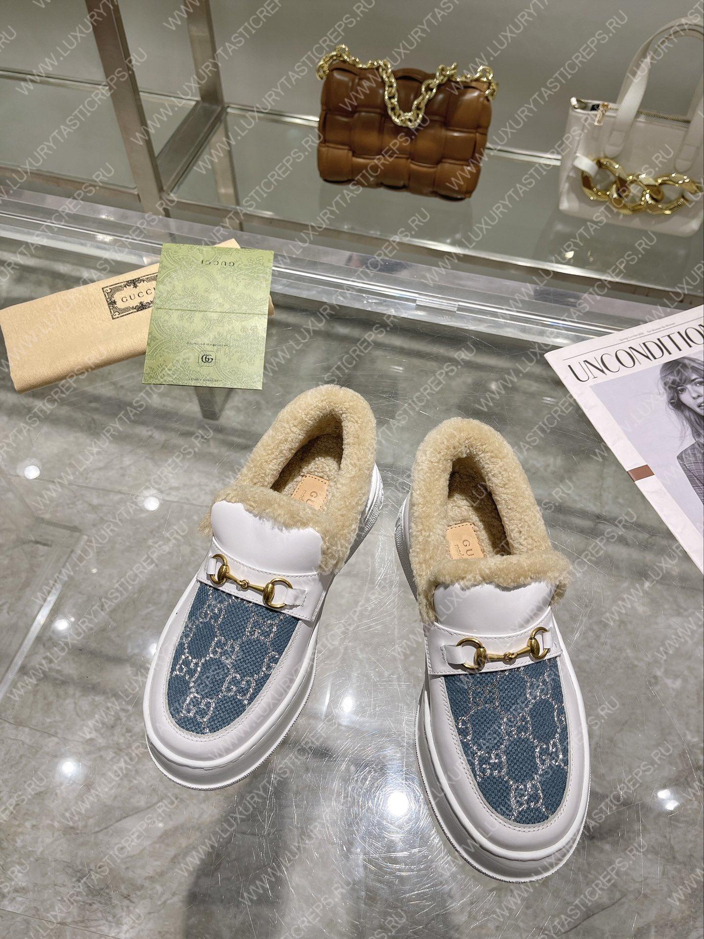 G*u*i loafer white 730227