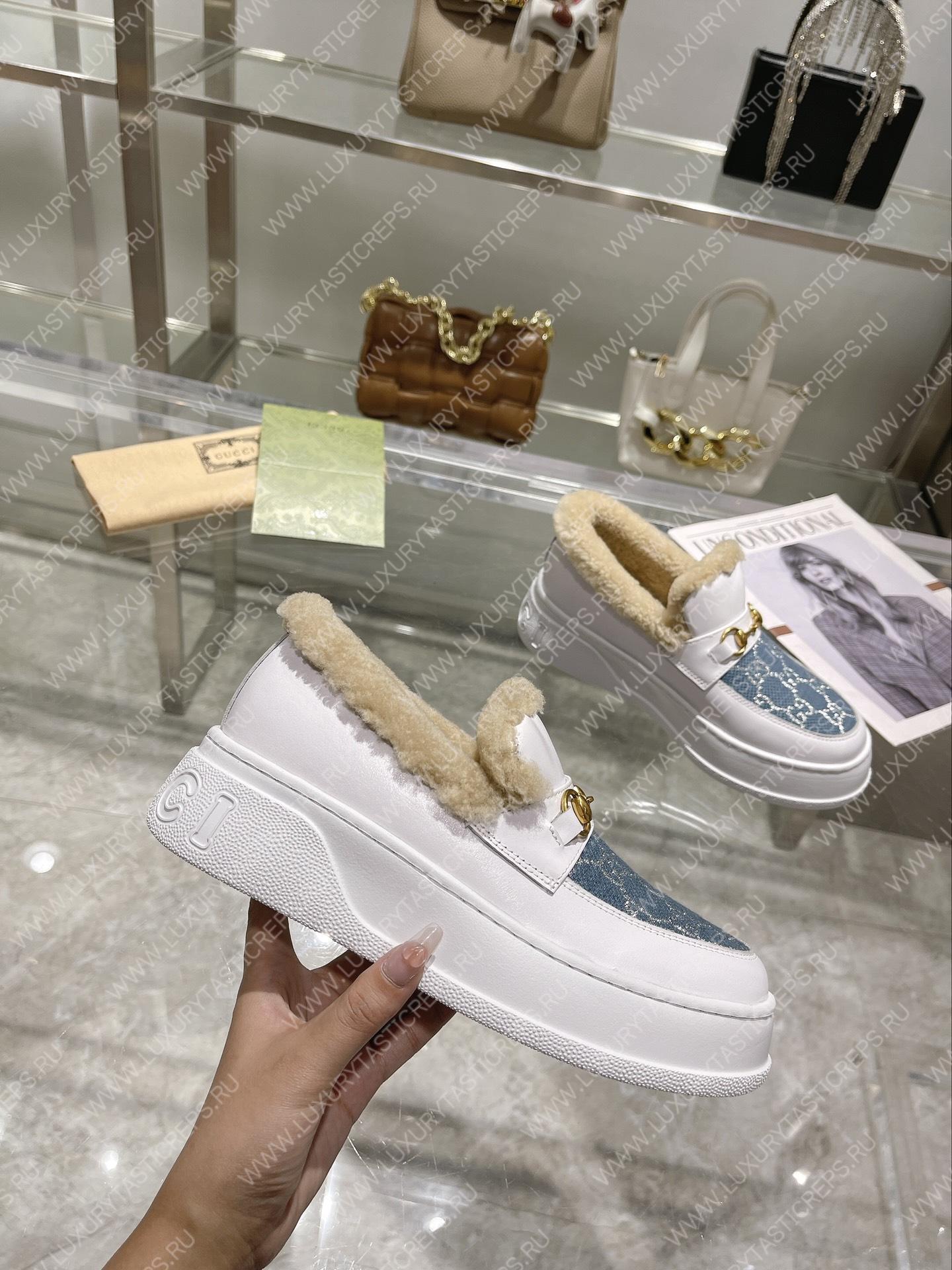 G*u*i loafer white 730227